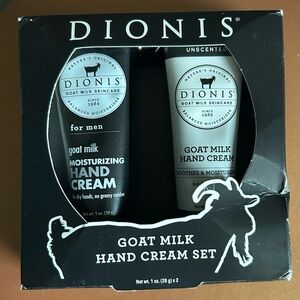 Goat Milk Hand Cream Set for Men - Black and White
